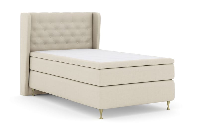 Select No 6 Komplett Sängpaket 120x200 Fast Latex/Memory - Beige/Guld - Products - Möbler - Säng - Enkelsäng