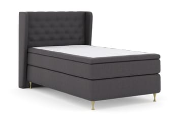 Select No 6 Komplett Sängpaket 120x200 Fast Latex/Memory - Mörkgrå/Guld - Products - Möbler - Säng - Enkelsäng