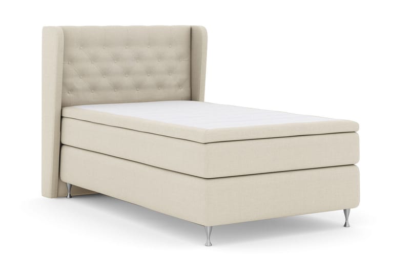 Select No 6 Komplett Sängpaket 120x200 Medium Latex/Memory - Beige/Silver - Products - Möbler - Säng - Enkelsäng