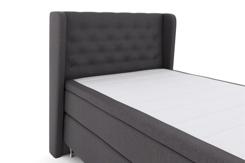 Select No 6 Komplett Sängpaket 120x200 Medium Latex/Memory - Mörkgrå/Silver - Products - Möbler - Säng - Enkelsäng
