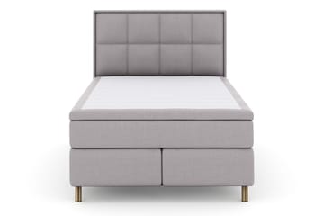 Select No 6 Komplett Sängpaket 140x200 Fast Memory/Pocket - Ljusgrå/Koppar - Products - Möbler - Säng - Kontinentalsäng