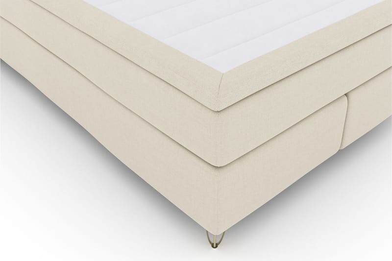 Select No 6 Komplett Sängpaket 140x200 Fast Watergel - Beige/Metall V-form - Products - Möbler - Säng - Kontinentalsäng
