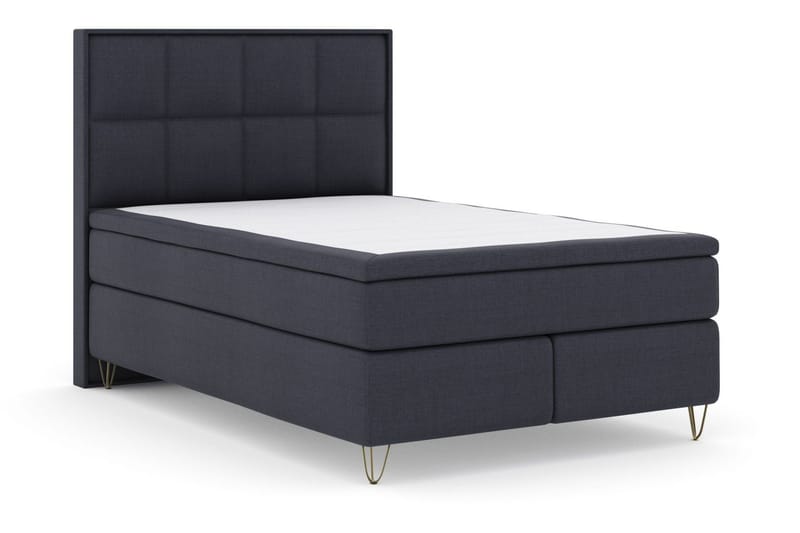 Select No 6 Komplett Sängpaket 140x200 Fast Watergel - Blå/Metall V-form - Products - Möbler - Säng - Kontinentalsäng