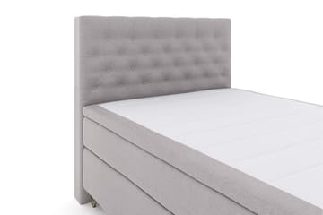 Select No 6 Komplett Sängpaket 140x200 Fast Watergel - Ljusgrå/Metall V-form - Products - Möbler - Säng - Kontinentalsäng