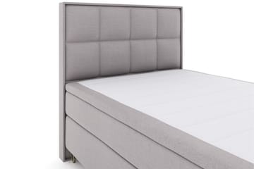 Select No 6 Komplett Sängpaket 140x200 Fast Watergel - Ljusgrå/Metall V-form - Products - Möbler - Säng - Kontinentalsäng