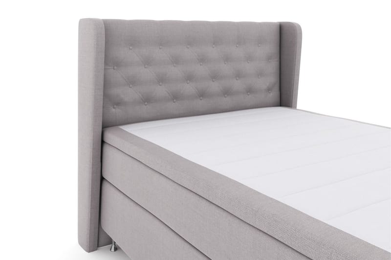 Select No 6 Komplett Sängpaket 140x200 Fast Watergel - Ljusgrå/Silver - Products - Möbler - Säng - Kontinentalsäng