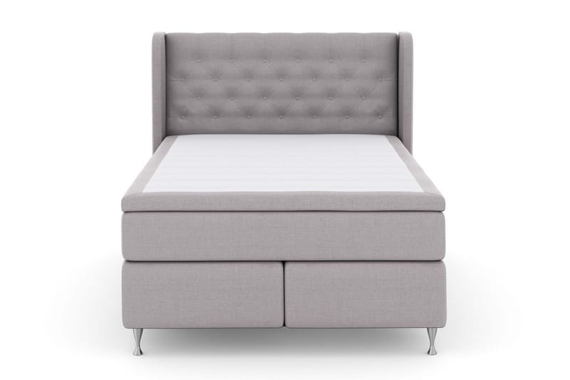 Select No 6 Komplett Sängpaket 140x200 Fast Watergel - Ljusgrå/Silver - Products - Möbler - Säng - Kontinentalsäng
