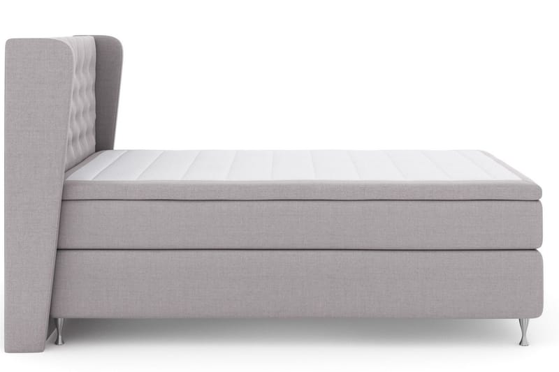 Select No 6 Komplett Sängpaket 140x200 Fast Watergel - Ljusgrå/Silver - Products - Möbler - Säng - Kontinentalsäng
