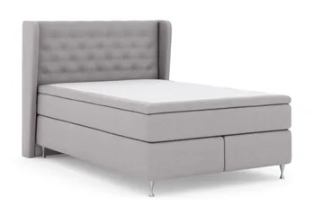 Select No 6 Komplett Sängpaket 140x200 Fast Watergel - Ljusgrå/Silver - Products - Möbler - Säng - Kontinentalsäng