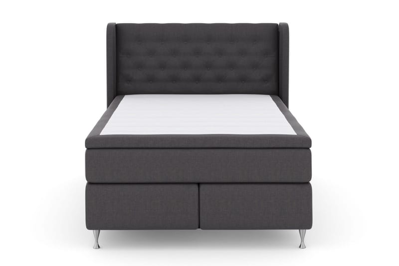 Select No 6 Komplett Sängpaket 140x200 Fast Watergel - Mörkgrå/Silver - Products - Möbler - Säng - Kontinentalsäng