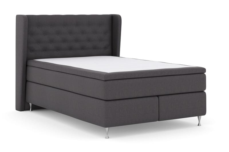 Select No 6 Komplett Sängpaket 140x200 Fast Watergel - Mörkgrå/Silver - Products - Möbler - Säng - Kontinentalsäng