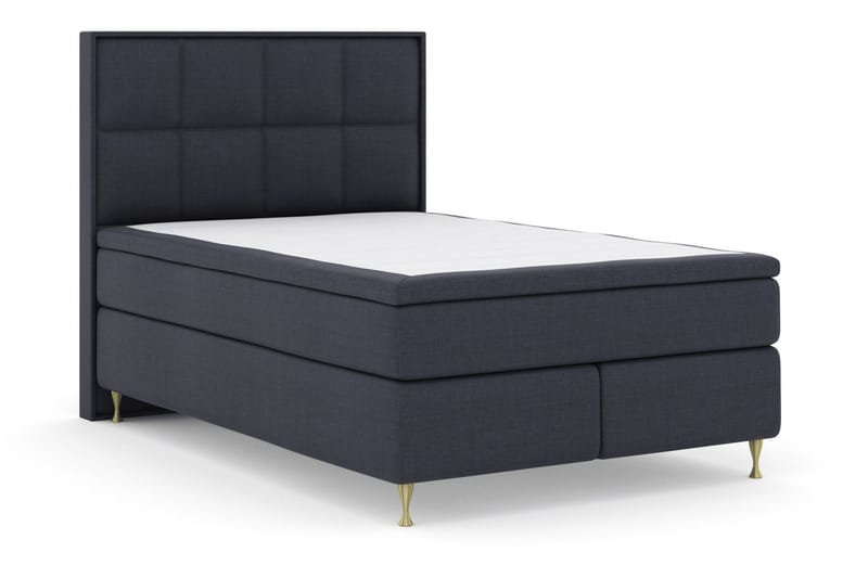 Select No 6 Komplett Sängpaket 140x200 Fast/Medium Watergel - Blå/Guld - Products - Möbler - Säng - Kontinentalsäng