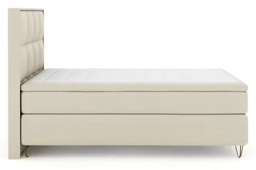 Select No 6 Komplett Sängpaket 140x200 F/M Latex/Memory - Beige/Metall V-form - Products - Möbler - Säng - Kontinentalsäng