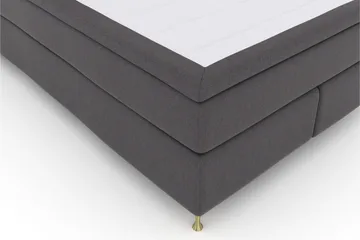 Select No 6 Komplett Sängpaket 140x200 F/M Latex/Memory - Mörkgrå/Guld - Products - Möbler - Säng - Kontinentalsäng