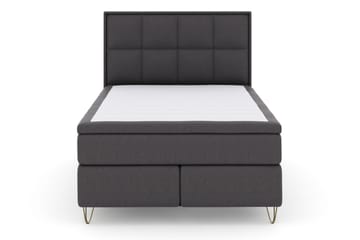 Select No 6 Komplett Sängpaket 140x200 F/M Latex/Memory - Mörkgrå/Metall V-form - Products - Möbler - Säng - Kontinentalsäng