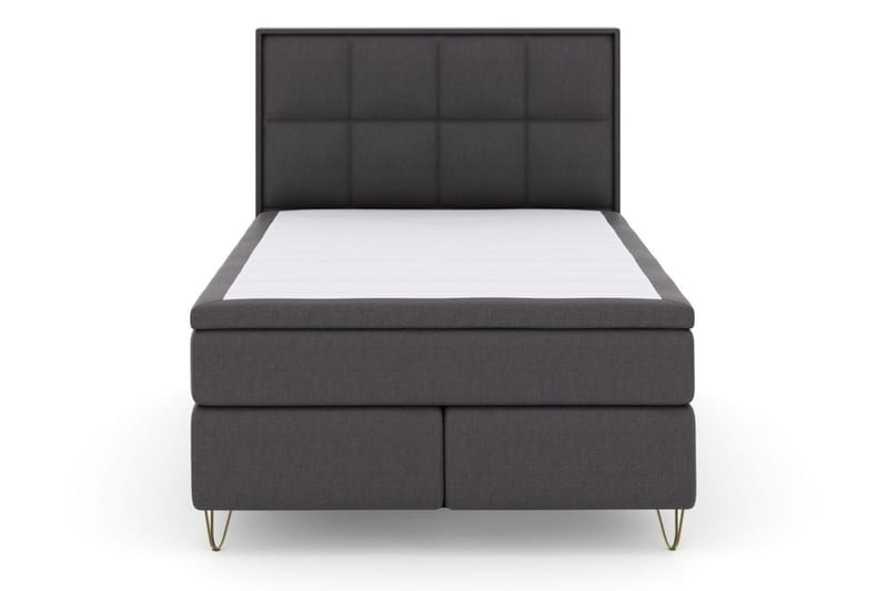 Select No 6 Komplett Sängpaket 140x200 F/M Latex/Memory - Mörkgrå/Metall V-form - Products - Möbler - Säng - Kontinentalsäng