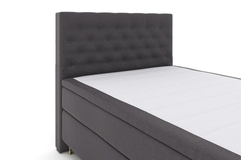 Select No 6 Komplett Sängpaket 140x200 F/M Memory/Pocket - Mörkgrå/Guld - Products - Möbler - Säng - Kontinentalsäng