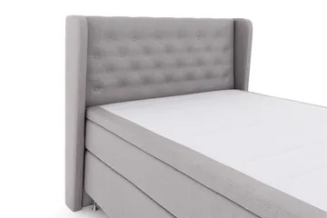 Select No 6 Komplett Sängpaket 140x200 Medium Latex/Memory - Ljusgrå/Silver - Products - Möbler - Säng - Kontinentalsäng