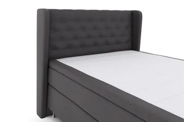 Select No 6 Komplett Sängpaket 140x200 Medium Latex/Memory - Mörkgrå/Silver - Products - Möbler - Säng - Kontinentalsäng
