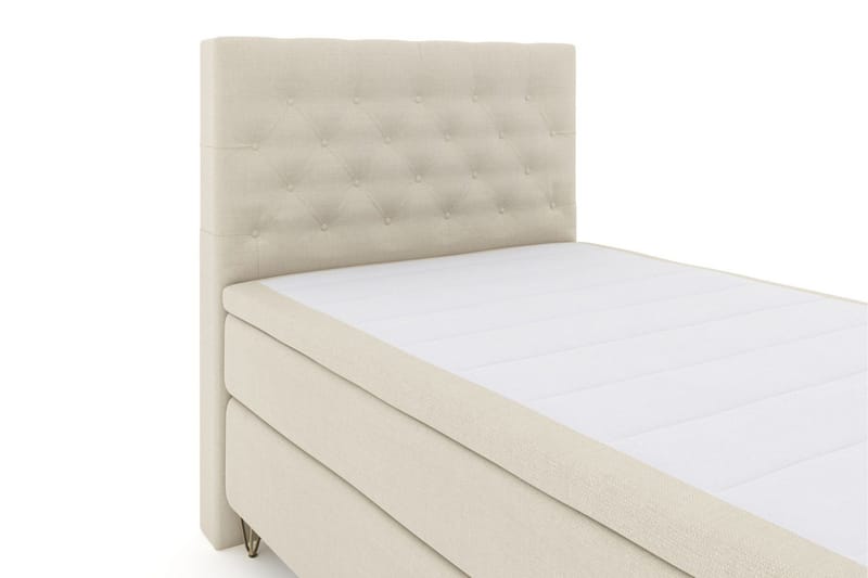 Select No 6 Kontinentalsäng 120x200 Fast Memory/Pocket - Beige/Metall V-Form - Products - Möbler - Säng - Enkelsäng
