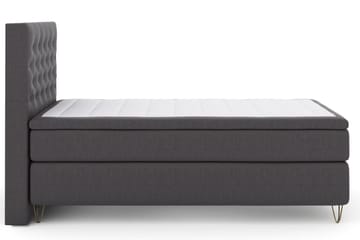 Select No 6 Kontinentalsäng 120x200 Fast Memory/Pocket - Mörkgrå/Metall V-Form - Products - Möbler - Säng - Enkelsäng