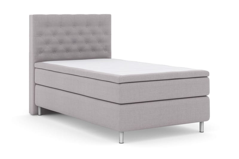 Select No 6 Kontinentalsäng 120x200 Medium Watergel - Ljusgrå/Metall - Products - Möbler - Säng - Enkelsäng