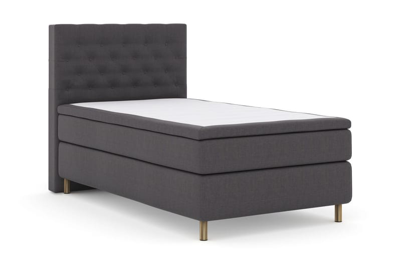 Select No 6 Kontinentalsäng 120x200 Medium Watergel - Mörkgrå/Koppar - Products - Möbler - Säng - Enkelsäng