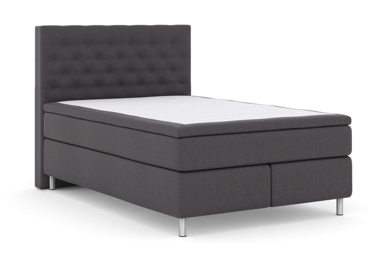 Select No 6 Kontinentalsäng 140x200 Fast Latex/Memory - Mörkgrå/Metall - Products - Möbler - Säng - Kontinentalsäng