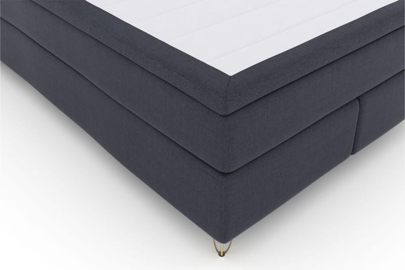 Select No 6 Kontinentalsäng 140x200 Fast/Medium Watergel - Blå/Metall V-Form - Products - Möbler - Säng - Kontinentalsäng