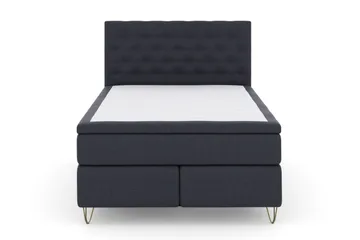 Select No 6 Kontinentalsäng 140x200 Fast/Medium Watergel - Blå/Metall V-Form - Products - Möbler - Säng - Kontinentalsäng
