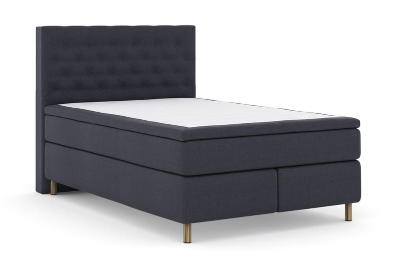 Select No 6 Kontinentalsäng 140x200 Fast/Medium Watergel - Blå/Metall - Products - Möbler - Säng - Kontinentalsäng