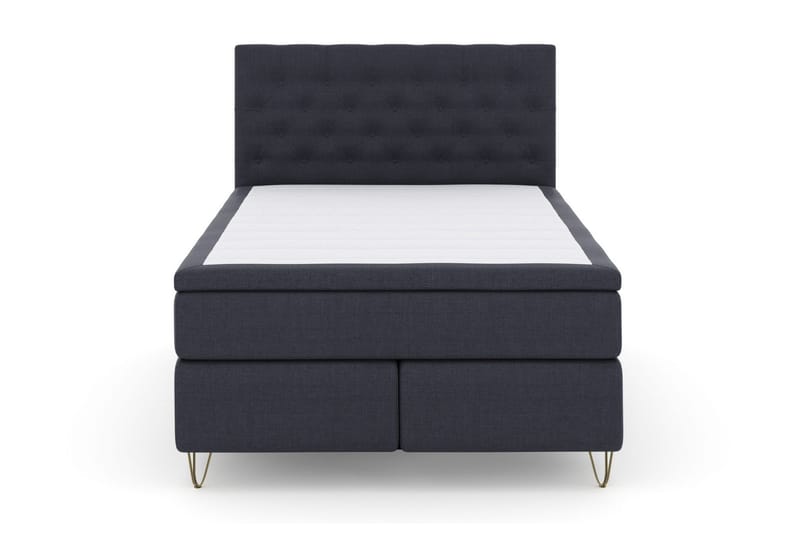 Select No 6 Kontinentalsäng 140x200 F/M Memory/Pocket, Blå/Metall V-Form