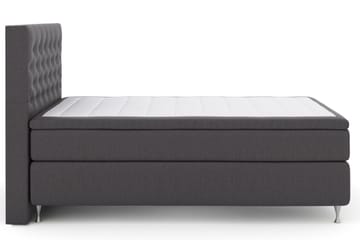 Select No 6 Kontinentalsäng 140x200 Medium Memory/Pocket - Mörkgrå/Silver - Products - Möbler - Säng - Kontinentalsäng