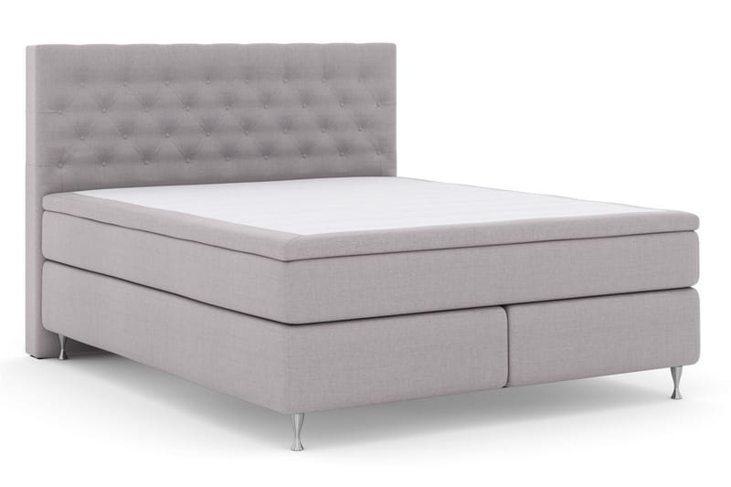 Select No 6 Kontinentalsäng 160x200 Medium Watergel - Ljusgrå/Silver - Products - Möbler - Säng - Kontinentalsäng