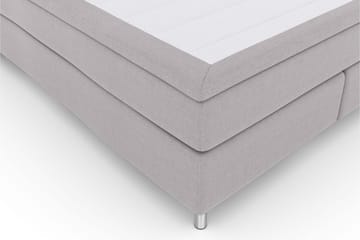 Select No 6 Kontinentalsäng 180x200 Fast Memory/Pocket - Ljusgrå/Metall - Products - Möbler - Säng - Kontinentalsäng