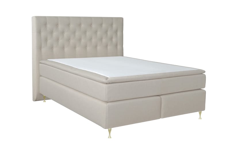 Select No 6 Kontinentalsäng 180x200 Medium Latex/Memory - Beige/Guld - Products - Möbler - Säng - Kontinentalsäng