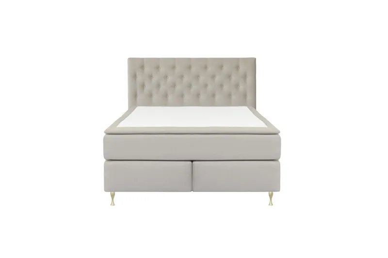 Select No 6 Kontinentalsäng 210x210 Fast/Medium Latex/Memory - Beige/Guld - Products - Möbler - Säng - Kontinentalsäng