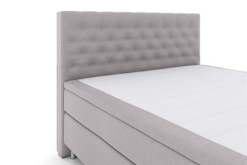 Select No 6 Kontinentalsäng 210x210 Fast/Medium Watergel - Ljusgrå/Metall - Products - Möbler - Säng - Kontinentalsäng