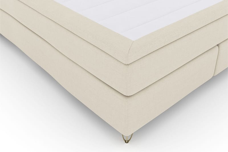 Select No 6 Kontinentalsäng 210x210 Medium Latex/Memory - Beige/Metall V-Form - Products - Möbler - Säng - Kontinentalsäng
