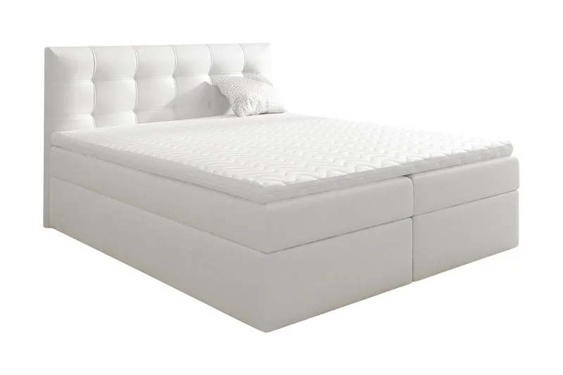 Skaftå Kontinentalsäng 120x200 Svart/Vit - Svart/Vit - Products - Möbler - Säng - Säng med förvaring