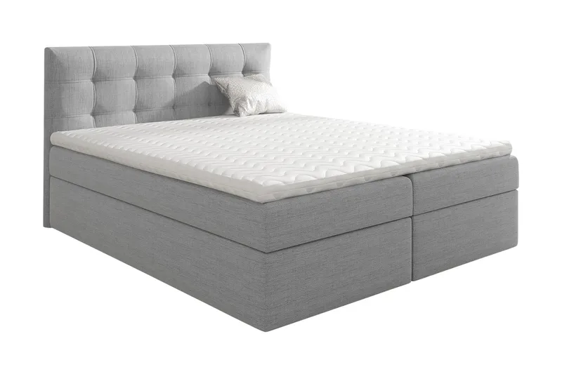 Skaftå Kontinentalsäng 180x200 Svart/Grå/Vit, Svart/Grå/Vit