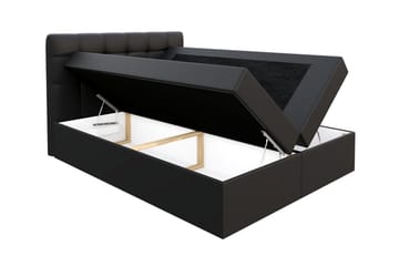 Skaftå Kontinentalsäng 180x200 Svart/Vit - Svart/Vit - Products - Möbler - Säng - Säng med förvaring