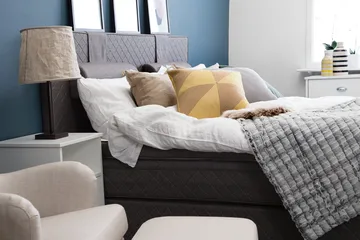 Sundborn Kontinentalsäng 180x200 cm - Grå - Products - Möbler - Säng - Kontinentalsäng