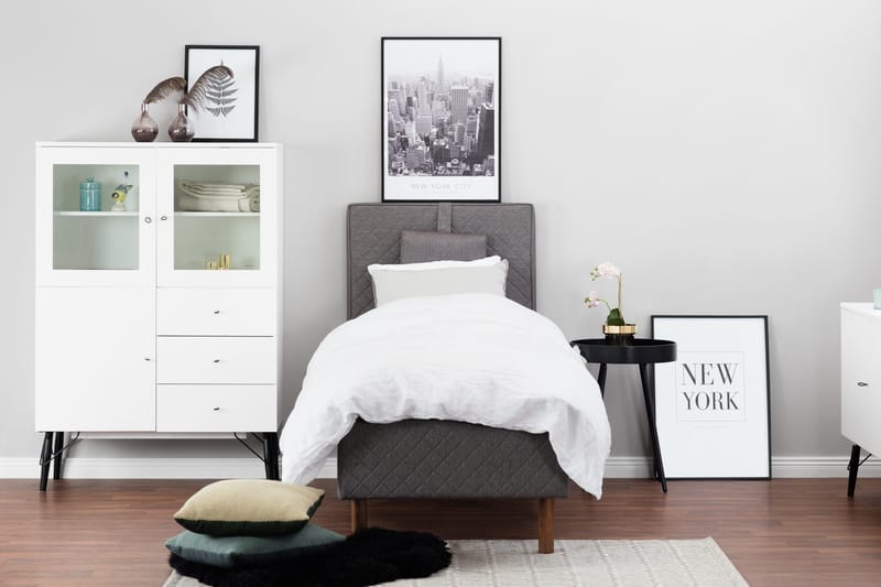 Sundborn Ramsäng 80x200 cm - Grå - Products - Möbler - Säng - Enkelsäng