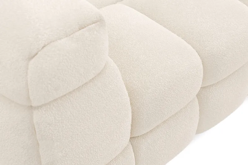 Elise 4-sits Bubblig Soffa - Beige Teddy - Products - Möbler - Soffa - 3 sits soffa