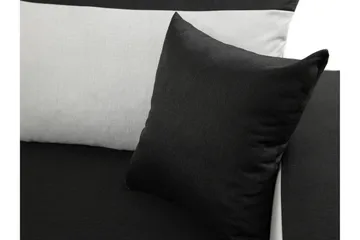 Alvared Djup 3 sits L soffa -Hörnbäddsoffa Universal 230 cm - Beige / Svart / Vit - Products - Möbler - Soffa - Bäddsoffa - Bäddsoffa divan