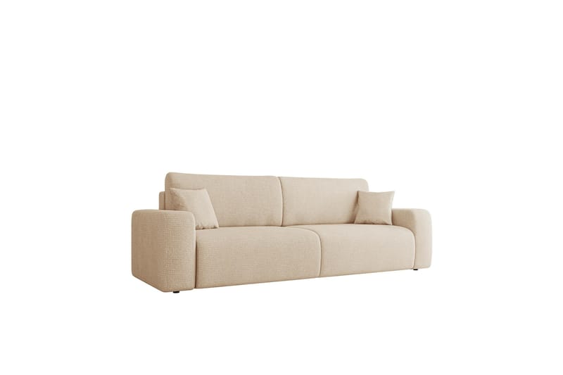 Barile Bäddsoffa 3-sits i Plysch, Beige