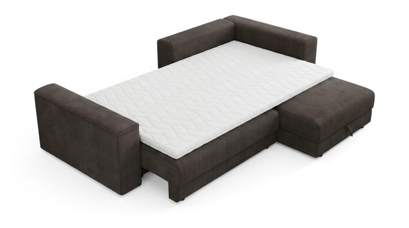 Bergen 3 sits Divan Bäddsoffa med Bäddmadrass i Polyesterskum Vändbar Sommar- & Vintersida och Tvättbar klädsel - Products - Möbler - Soffa - Bäddsoffa - Bäddsoffa divan
