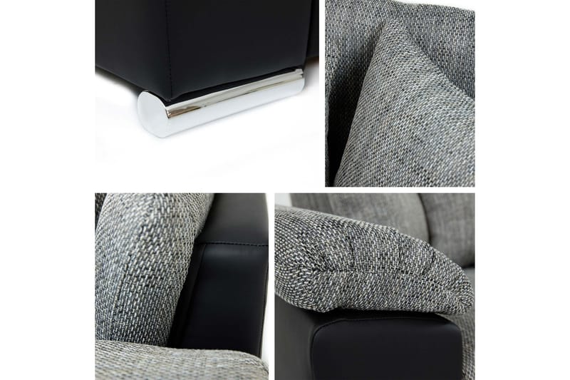 Camior Bäddsoffa med Divan 3-sits - Grå - Products - Möbler - Soffa - Bäddsoffa - Bäddsoffa divan