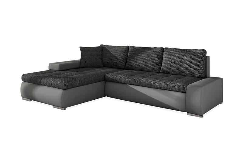 Cerys Divanbäddsoffa 265x185x85 cm Universal - Grå - Products - Möbler - Soffa - Bäddsoffa - Bäddsoffa längsbäddad